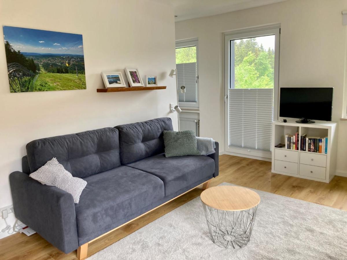 Hahnenklee Charme - Moderne Neue Ferienwohnung Mit 2 Balkons 戈斯拉尔 外观 照片